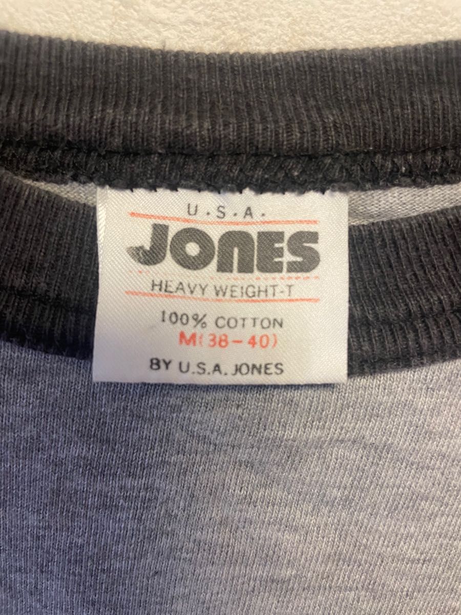 JOnES Tシャツ リングTシャツ リンガーt 古着 90s アメリカ製 usa製 ヴィンテージ