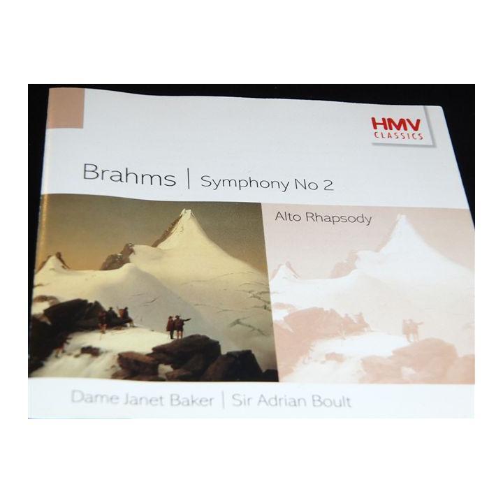 Brahms：Symphony no. 2 in D, op. 73 (1), Alto Rhapsody, op. 53 (2), Two Songs, op. 91 (3)_画像1
