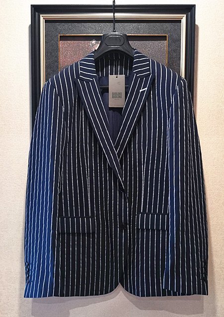 春物※高級8万※EU製◇イタリア*ミラノ発*BOLINI*ブラックラインdesigner