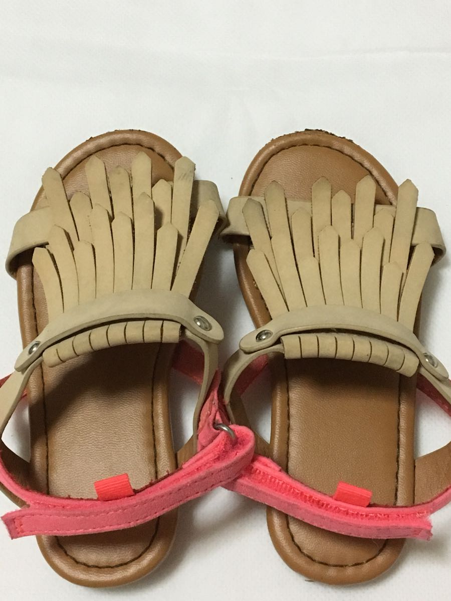 ベビー靴 子供靴 ビーチサンダル H&M 女の子用 15.4cm 美品 スマートレター送付可_画像1