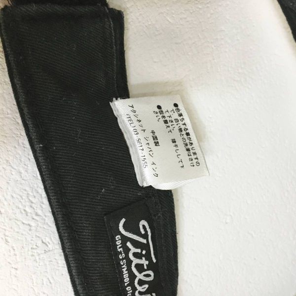 ◆帽子◆お洒落な逸品◆Titleist/タイトリスト FJ フットジョイ 帽子 サンバイザー ゴルフ ネイビー 紺 F ON2370_画像8