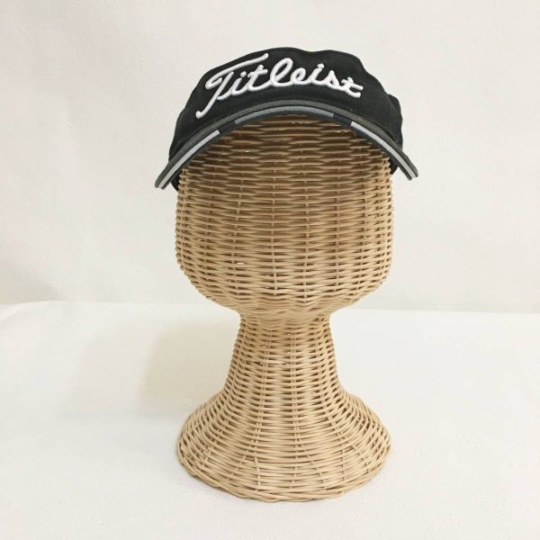 ◆帽子◆お洒落な逸品◆Titleist/タイトリスト FJ フットジョイ 帽子 サンバイザー ゴルフ ネイビー 紺 F ON2370_画像2