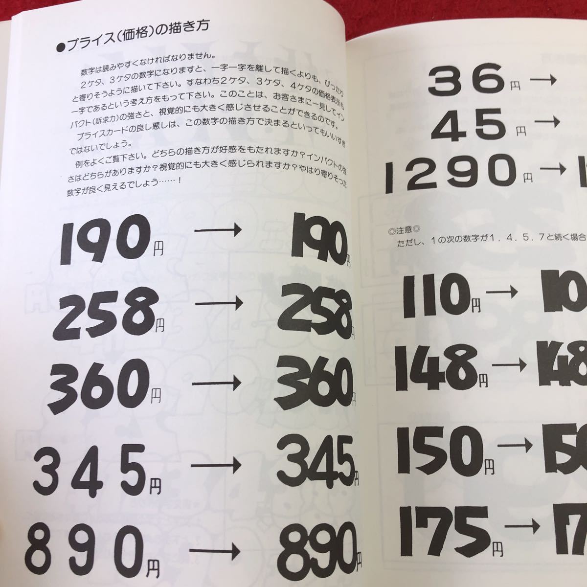 S6f-073 新POP入門 著者 四辻隆司 2000年12月20日 第11刷発行 マール社 デザイン POP 筆記体 練習 マーカー 数字 文字 漢字 レイアウト_画像5