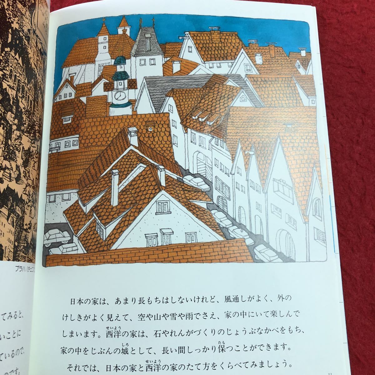 S6f-129 やねはぼくらのひるねするばしょ 月刊たくさんのふしぎ 通巻50号 1989年5月1日 発行 福音館書店 絵本 学習 写真 屋根 住宅 歴史_画像7