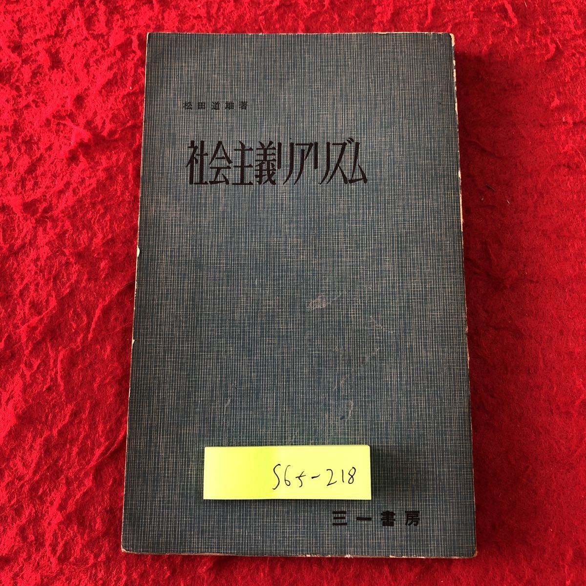 S6f-218 社会主義リアリズム 文芸思想史 4 著者 松田道雄 1958年3月25日 発行 三一書房 社会主義 思想 伝記 ソ連 ベリンスキー 芸術 共産_画像1