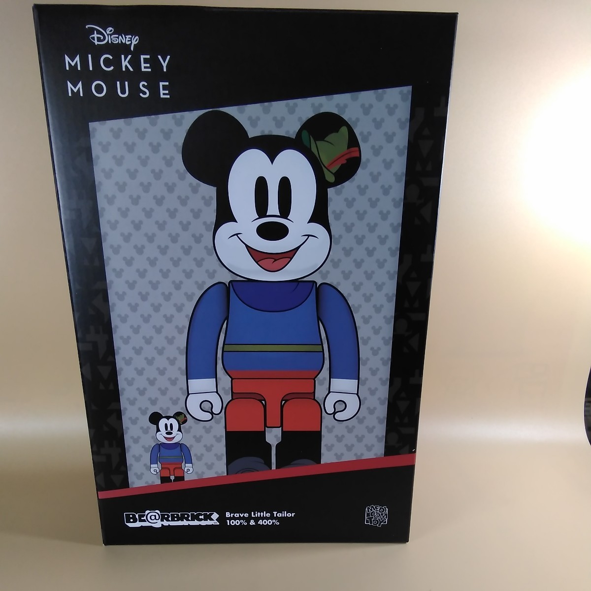 MEDICOM TOY　BE@RBRICK　Brave Little Tailor 100%&400% ディズニー　ミッキー　マウス_画像1