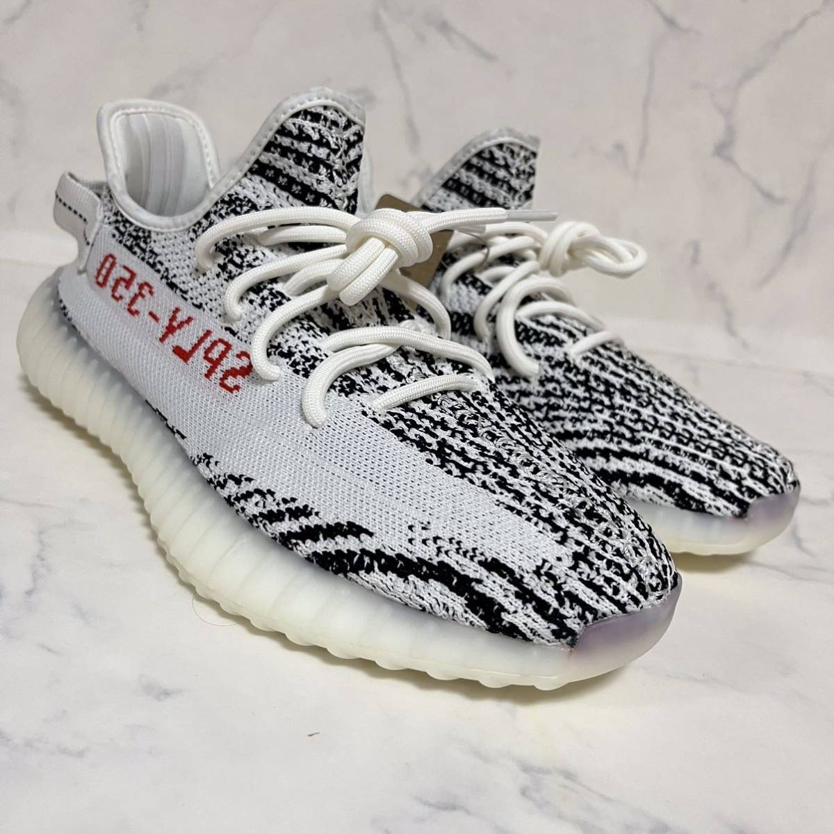 ★送料無料★【新品2023年モデル】26.5cm adidas YEEZY Boost 350 V2 Zebraアディダス イージーブースト350 V2 ゼブラ ホワイト 白_画像3