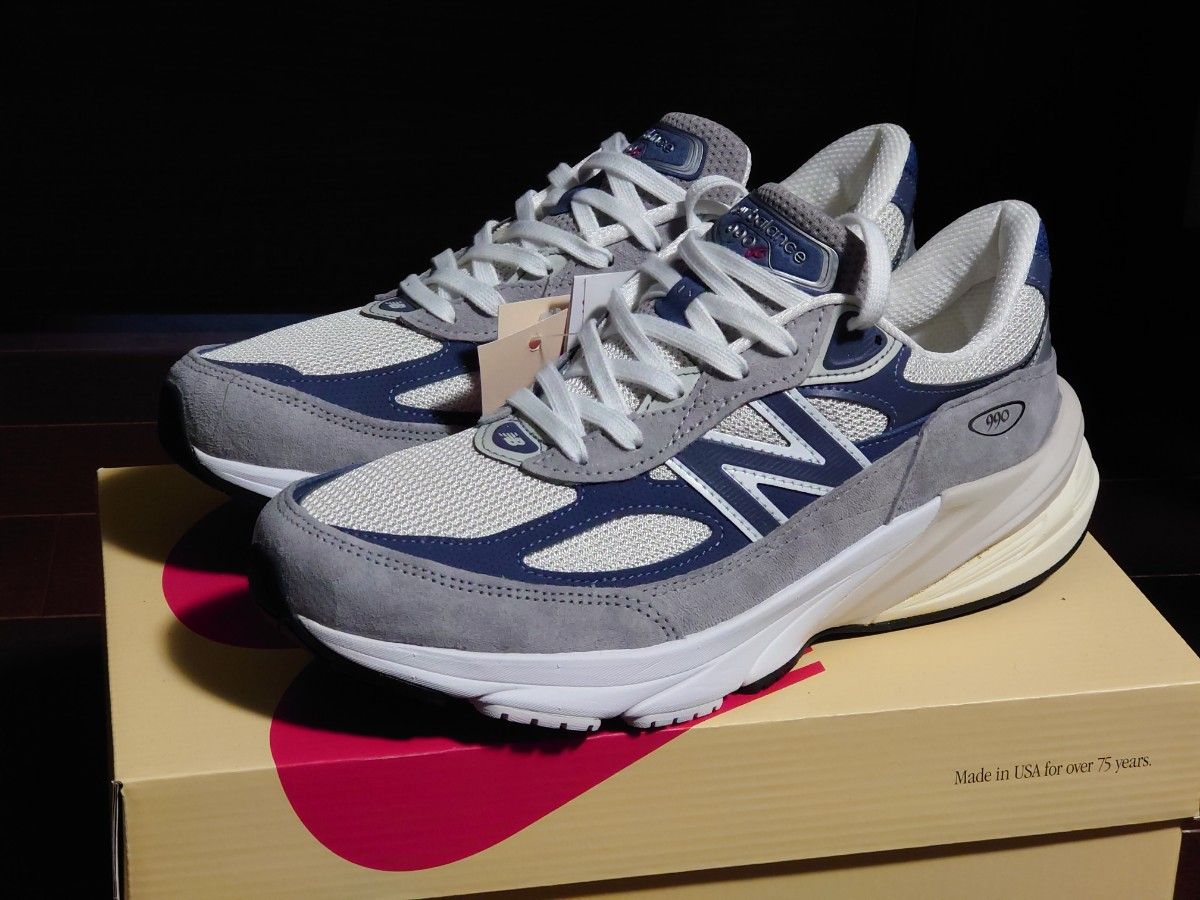 New Balance 990V6 Gray/Navy U990TC6 26.5cm Grey Day　ニューバランス グレー