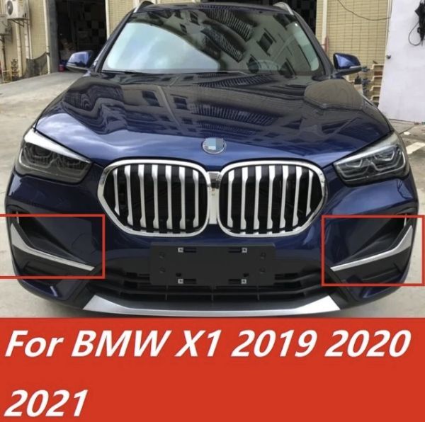 【送料無料】フロンドバンパー フォブランプカバー ホワイト BMW X1 2020 2021 2022_画像1