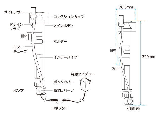 レッドシー オルカスキマーミニット2 デラックス ポンプ付属 60cm水槽迄　管理100_画像6