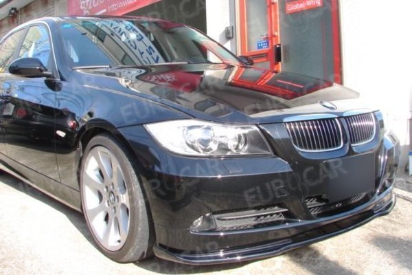 BMW 3シリーズ E90 E91 前期 ノーマル ハイライン フロントリップスポイラー H型 2005-2008 未塗装 FRP素地_画像4