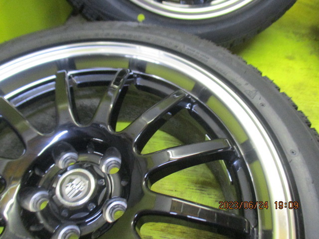 ユ）　レクサスＣＴ　ＦＴ 86 BRZ プリウス 中古ＡＭＤ17インチ 7J +48 5H100＋ 未使用スタッドレス ブリヂストン VRX 215/45R17 4本セット_画像8