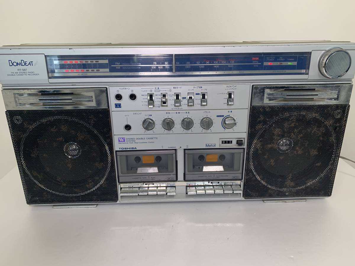 TOSHIBA 東芝 ステレオラジオカセットレコーダー RT-S87 BOMBEAT