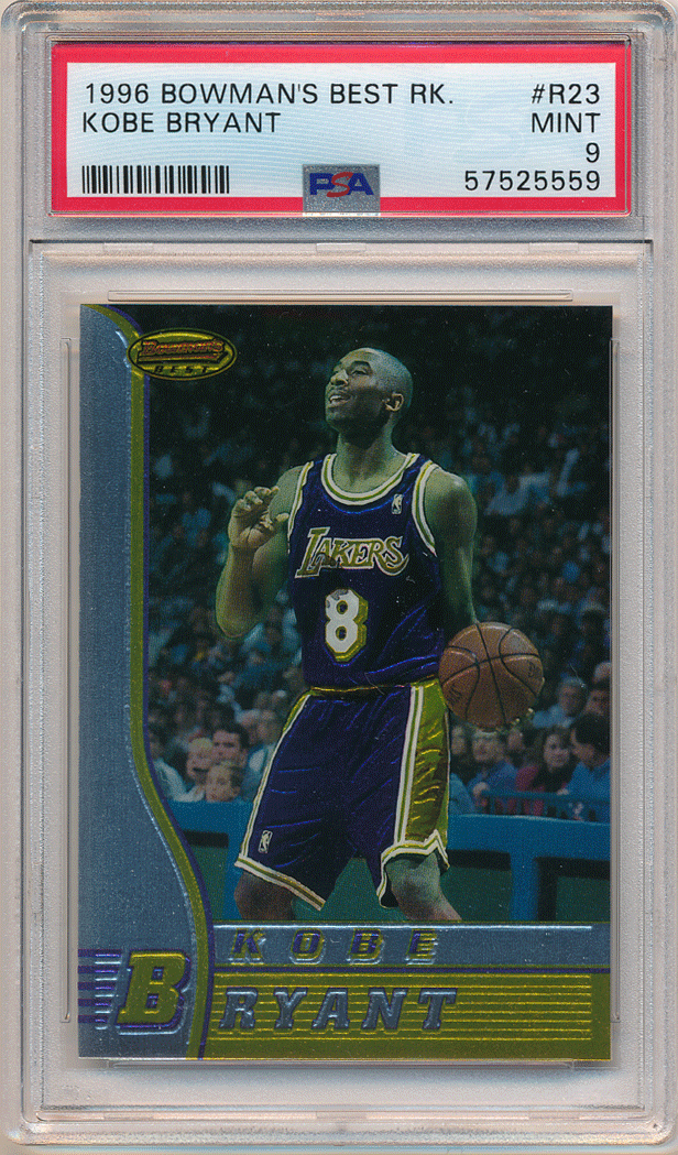 Kobe Bryant NBA 1996-97 Bowman's Best RC #R23 Rookie Card PSA 9