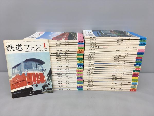  журнал The Rail Fan примерно 250 шт. комплект 1964-1988 год ежемесячный 2306BKS050