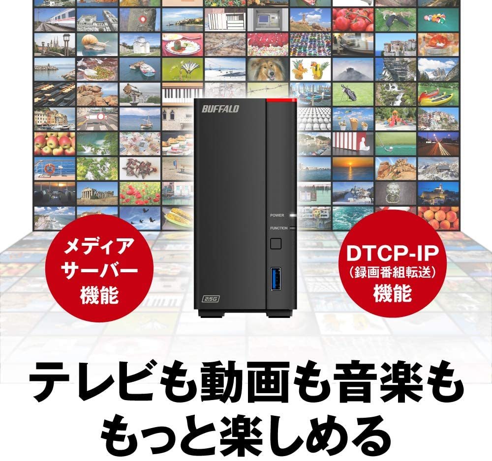 ●送料無料●美品●BUFFALO　3TB　ネットワーク対応ハードディスク　NAS　LS710D0301　DTCP-IP機能　高速ヘキサコアCPU搭載　WebAccess対応_画像6