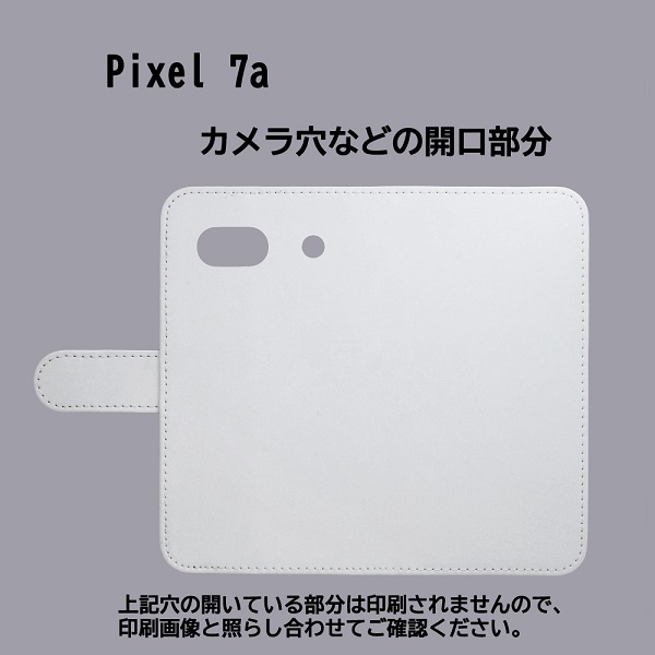 Google Pixel 7A　スマホケース 手帳型 プリントケース 花柄 アネモネ パターン画 おしゃれ_画像3