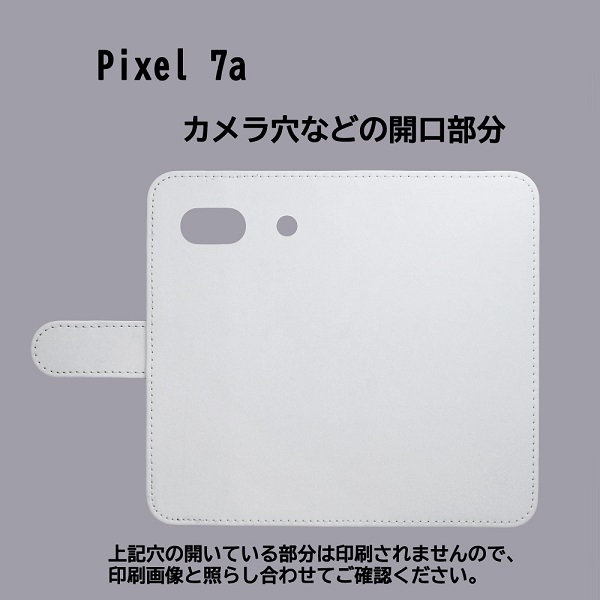 Google Pixel 7A　スマホケース 手帳型 プリントケース 犬 花びら おもち_画像3