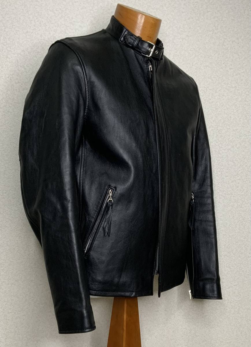 美品【M】schott クラシックレーサー☆シングルライダース◇ショット