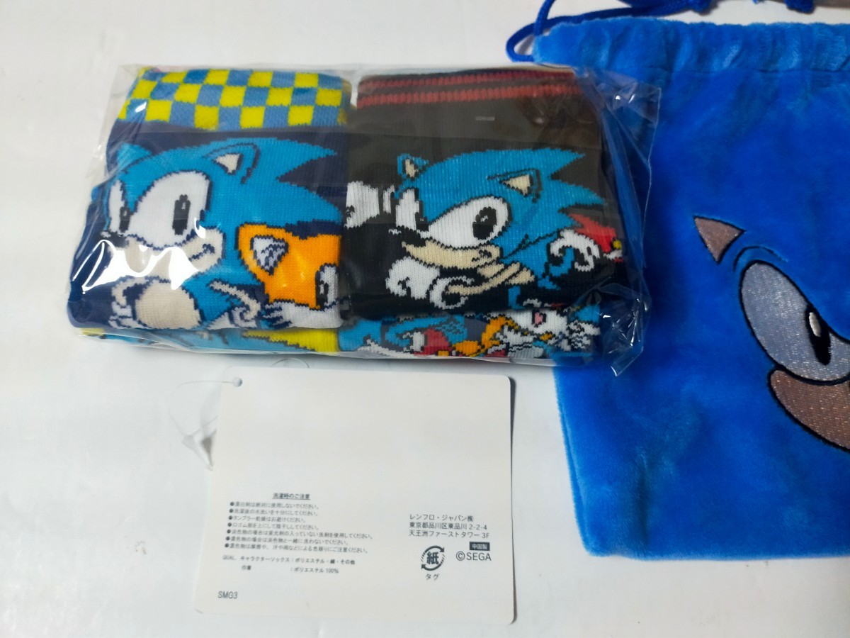 15cm~20cm* free shipping!①4 pair collection SONIC Sonic * Hedgehog [ pouch attaching ] socks set sale Kids for children socks KIDS Sega 