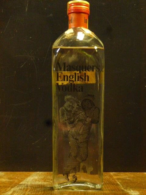 「Masquers」English Vodka imported ロンドンで蒸留・瓶詰されたウォッカ 100％ GRAIN 750ml 43度 従価 　　Masquers Vodka-0516-A_画像1
