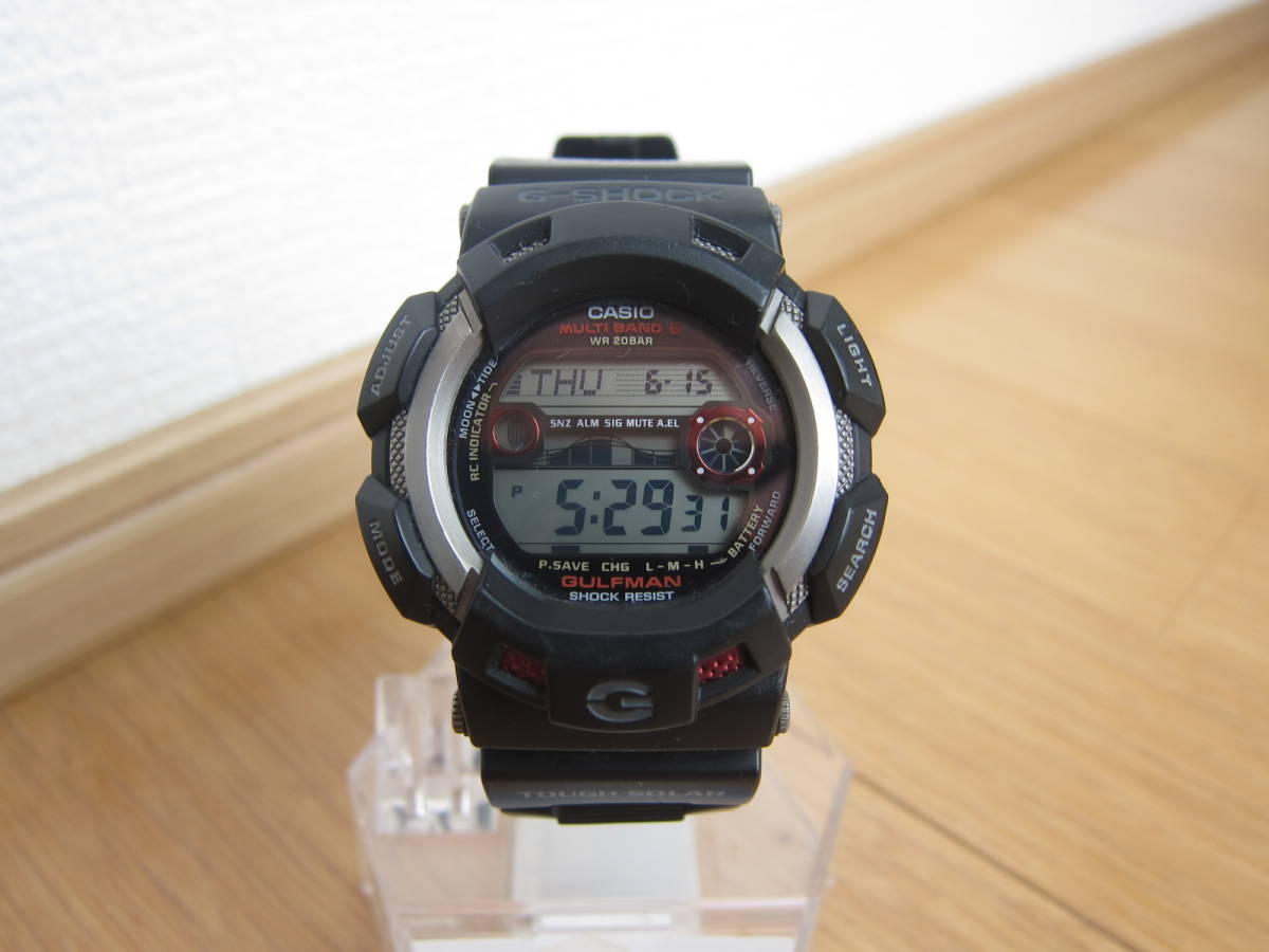 CASIO G-SHOCK GW-9110-1JF【ガルフマン】電波ソーラー・ラストレジスト・タイドグラフ 完動品