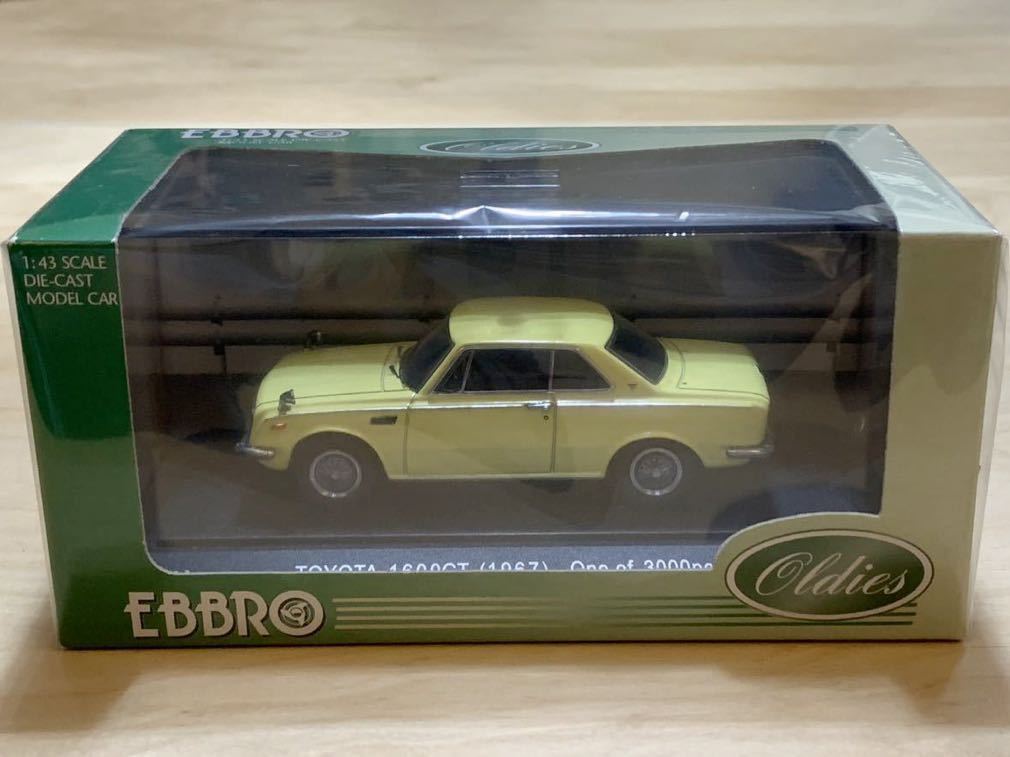 【新品：未開封】エブロ 1/43 トヨタ 1600GT RT55 1967年 [43365] イエロー