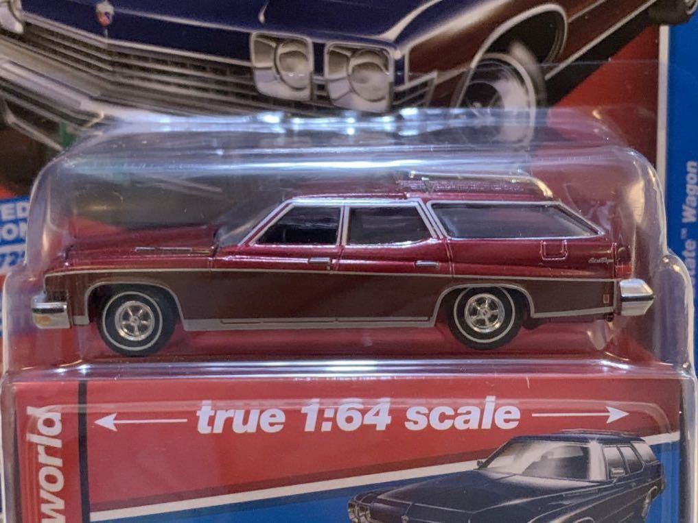 [ rare : new goods / unopened ] Johnny Lightning auto world 1974 year Buick Estate Wagon [ metallic red ]