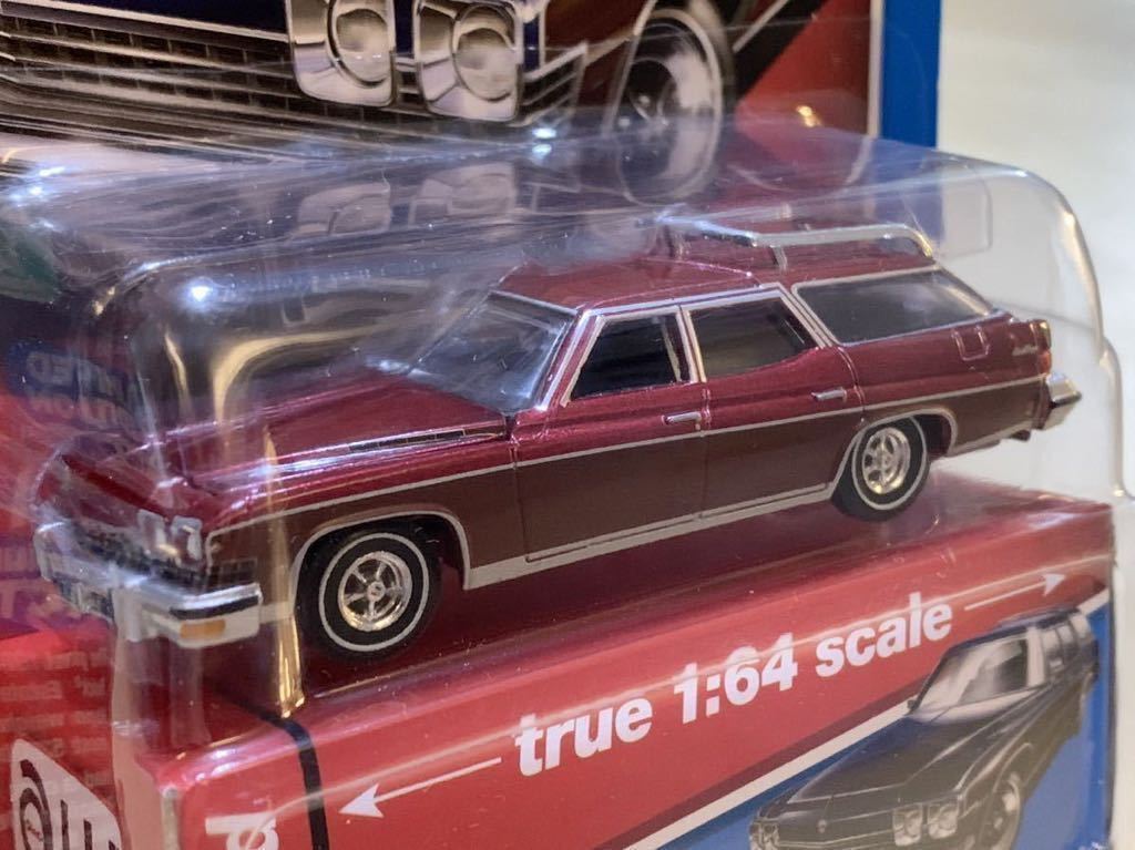 [ rare : new goods / unopened ] Johnny Lightning auto world 1974 year Buick Estate Wagon [ metallic red ]