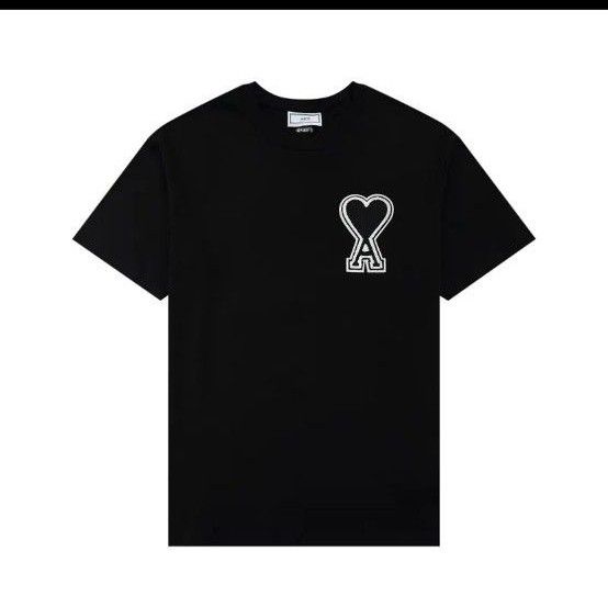 早いもの勝ち価格❗️アミパリス⭐️タグ付き ロゴTシャツ ami PARIS アミパリス ロゴ クールネック Tシャツ 男女兼用 M