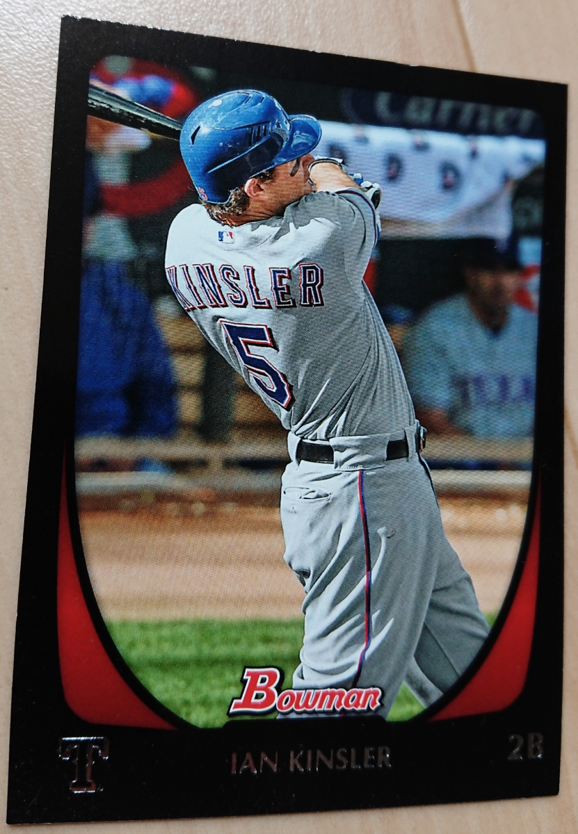 ★IAN KINSLER BOWMAN 2011 #40 MLB メジャーリーグ 大リーグ イアン キンスラー TEXAS RANGERS レンジャーズ エンジェルス エンゼルス_画像1