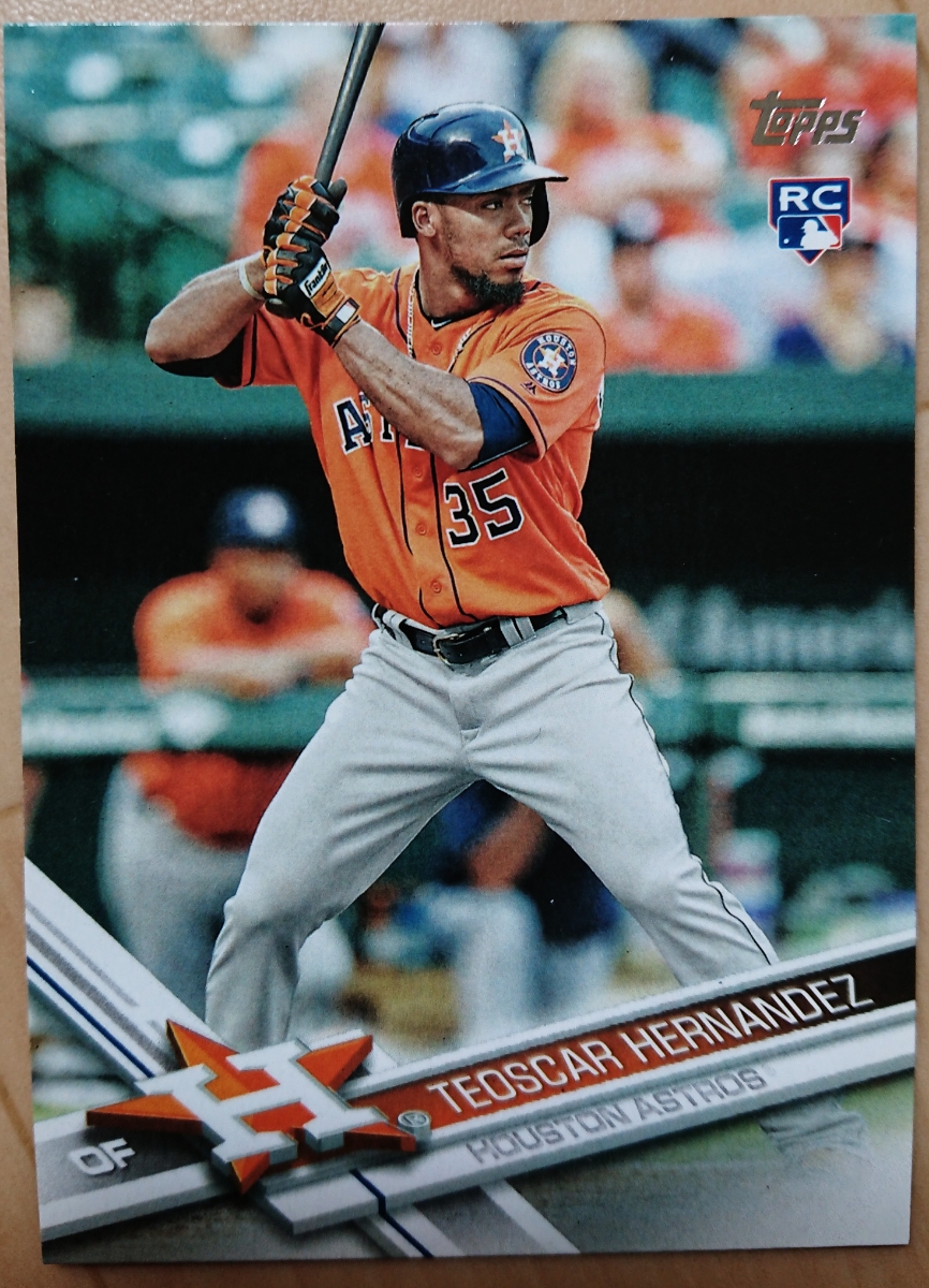 ★RC TEOSCAR HERNANDEZ TOPPS 2017 #67 MLB メジャーリーグ ルーキー ROOKIE CARD テオスカー ヘルナンデス HOUSTON ASTROS アストロズ_画像1