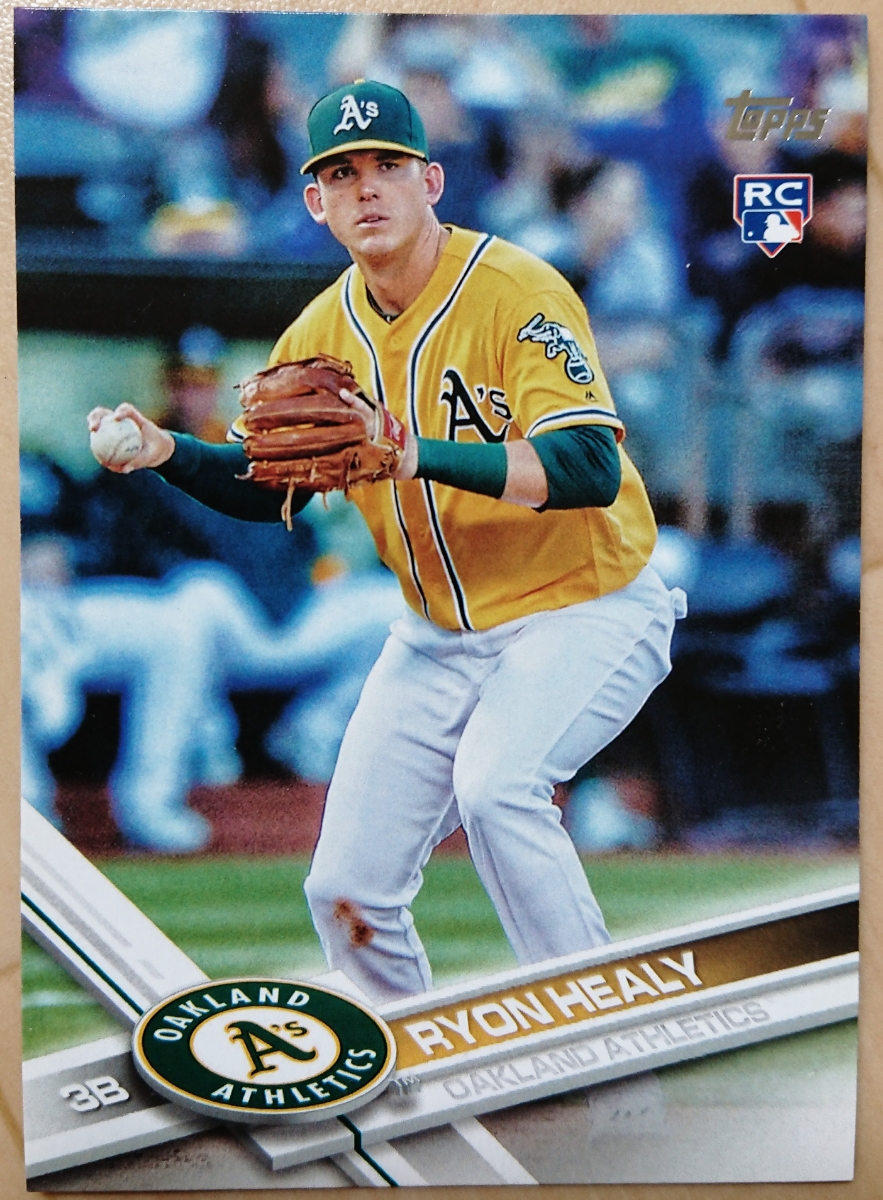 ★RC RYON HEALY TOPPS 2017 #53 MLB メジャーリーグ ルーキー カード ROOKIE CARD リオン ヒーリー OAKLAND ATHLETICS アスレチックス_画像1