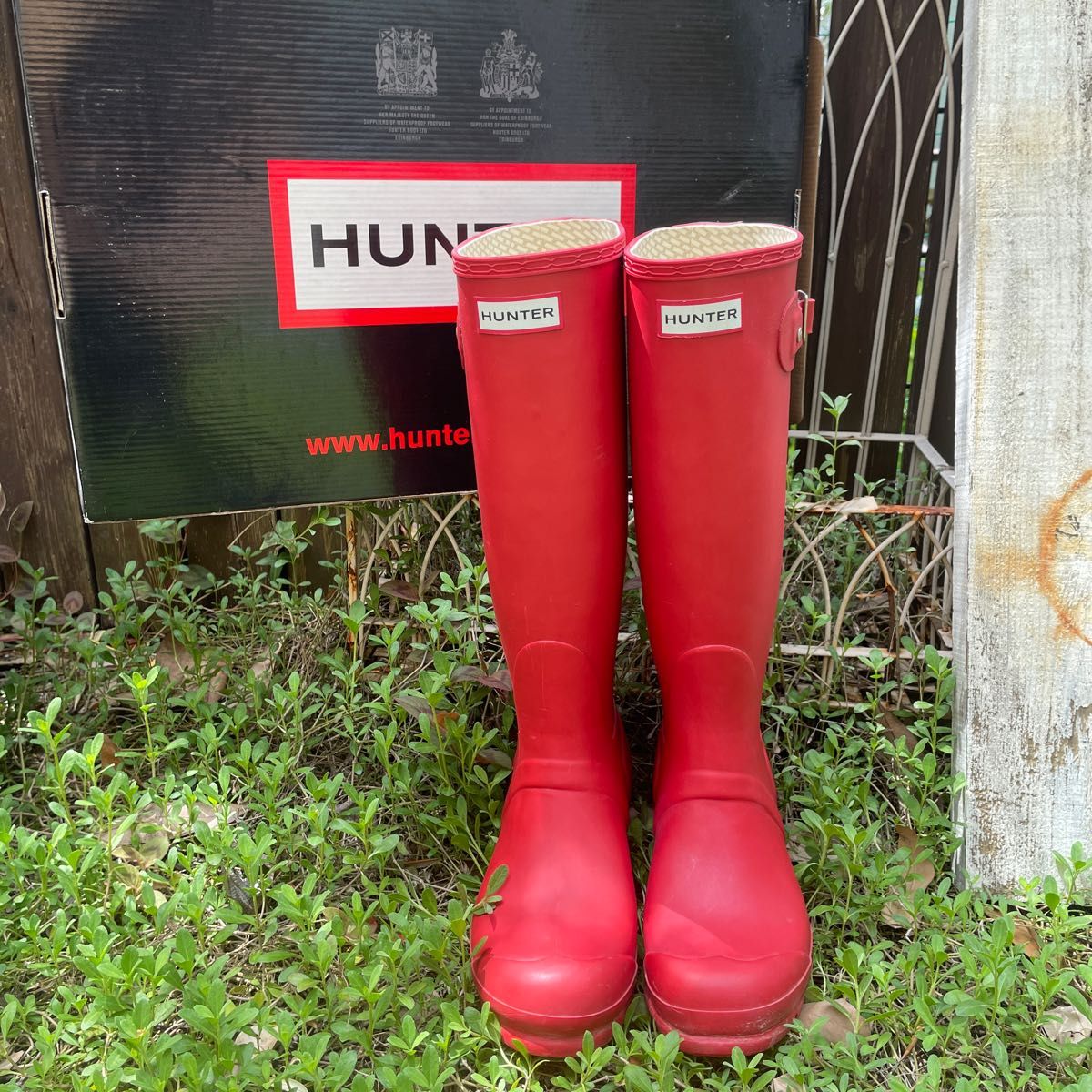 ハンター HUNTER レインブーツ 長靴レッド赤 EU38 24cm箱有り ハンター HUNTER レインブーツ 長靴レッド赤 EU38 24cm箱有り