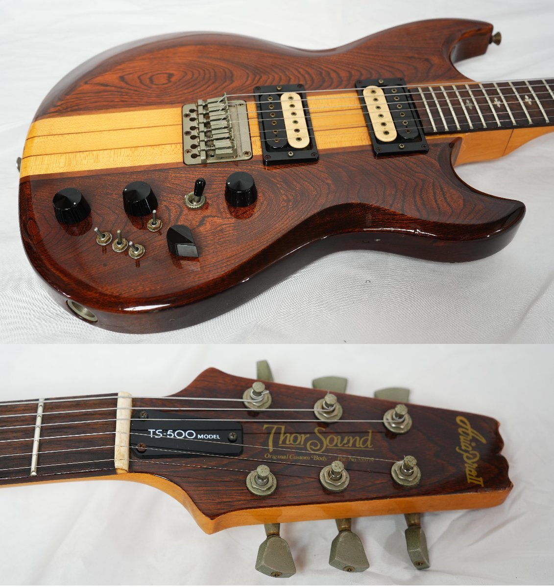 ★Aria Pro II★TS-500 Brown NATURAL 80年代 国産モデル MATSUMOKU アリアプロ★_画像3