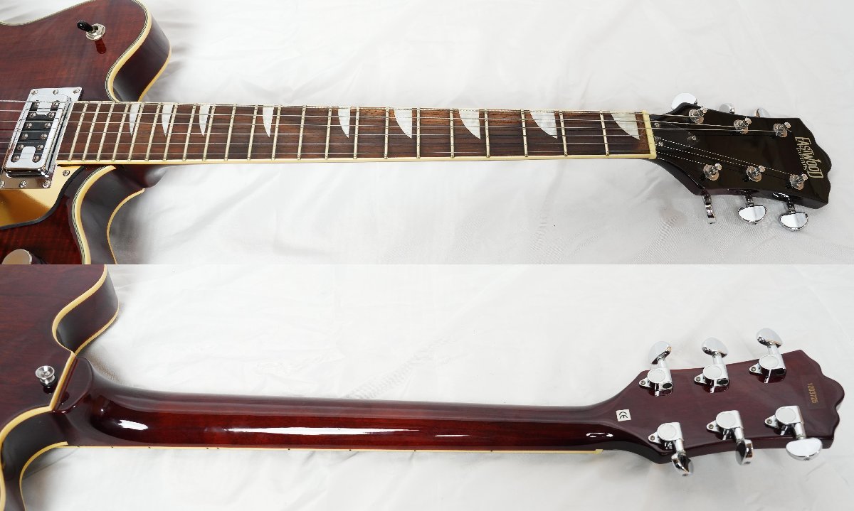 ★EASTWOOD GUITARS★CLASSIC 6 Walnut セミアコ 美品 HC付★_画像5