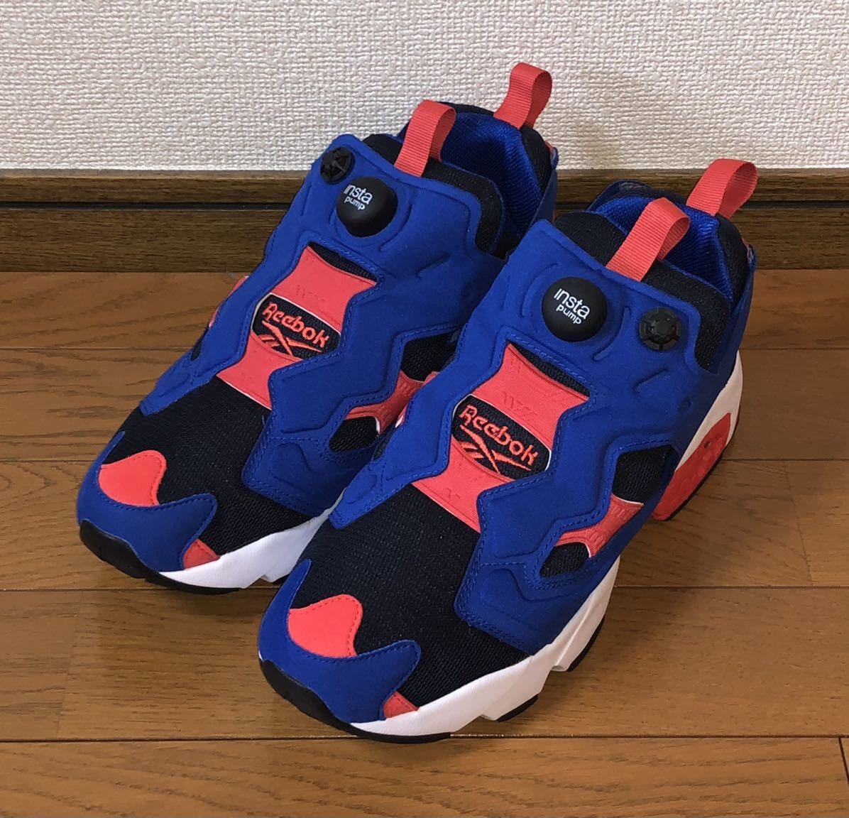 美品 REEBOK INSTA PUMP FURY OG NM FV4208 26.5cm リーボック インスタ ポンプフューリー レッド ブラック ブルー 赤 黒 青 INSTAPUMP_画像1