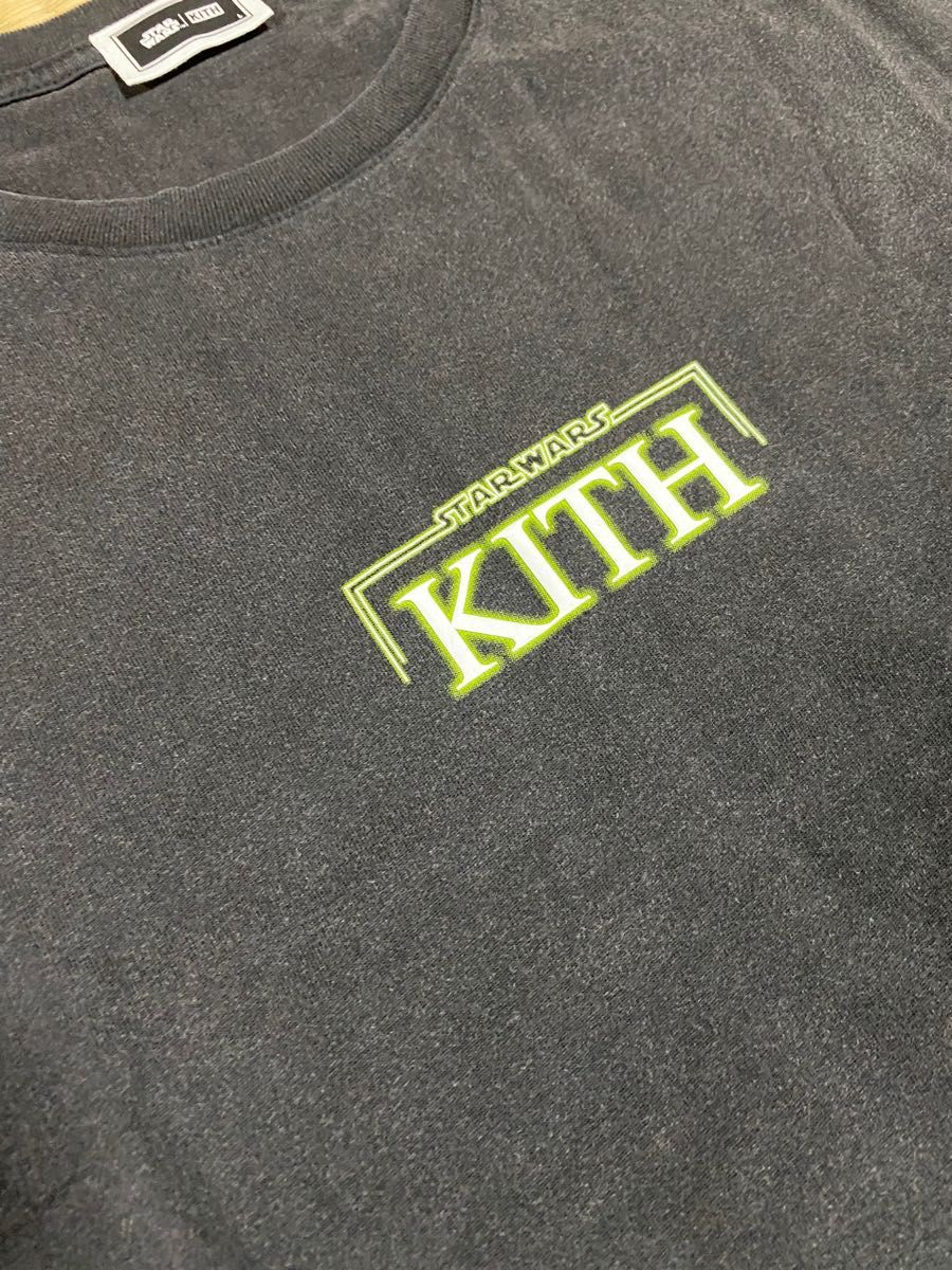 【新品未着用】starwars スターウォーズ Tシャツ    Lサイズ Kith Green Glow Vintage Tee