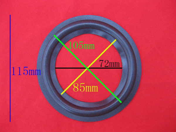 Clarion OD9 W-1215A 適合 ウレタン エッジ 1枚 寸法 115*105*85*72mm DIY チャレンジ SPエッジ交換 張替補修用_4.5インチ ウレタン 115*105*85*72