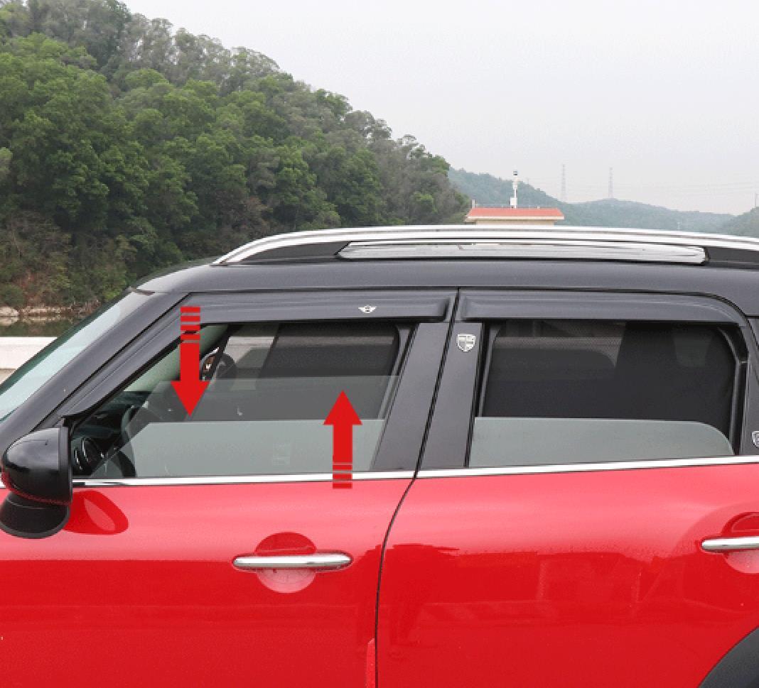 磁石式 ミニ　F54　車種専用　UVカーテン サンシェード　車の窓 メッシュバイザー 日除け　8枚セット_画像2