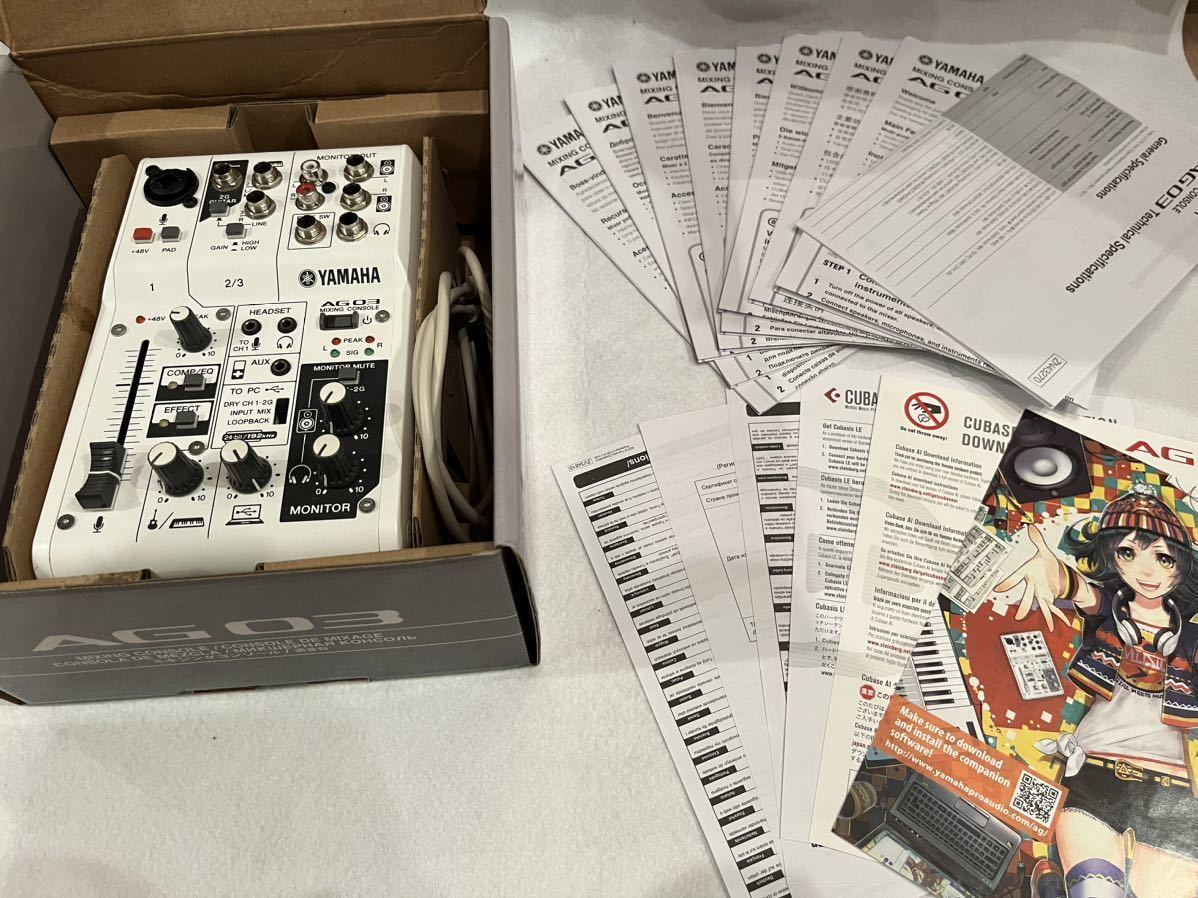 ☆動作確認済☆ YAMAHA AG03 オーディオインターフェース DJミキサー