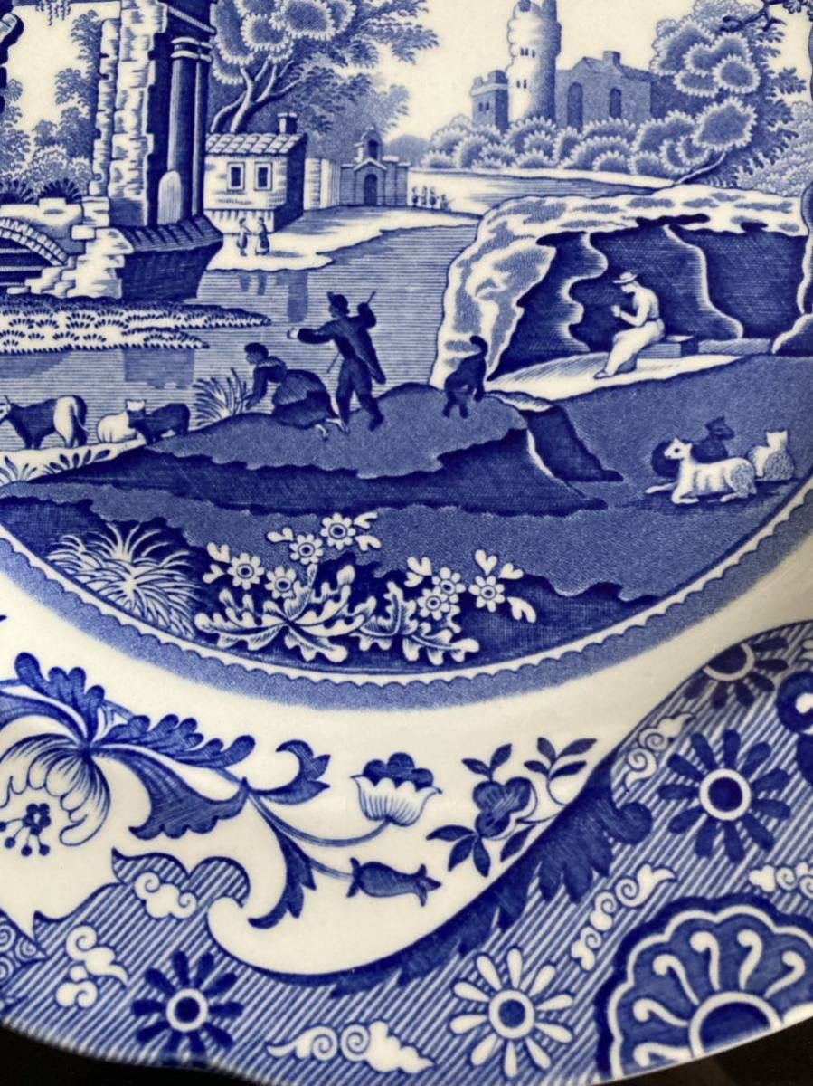 希少◆Spode スポード　ブルーイタリアン　ディナープレート　大皿　英国製_画像6