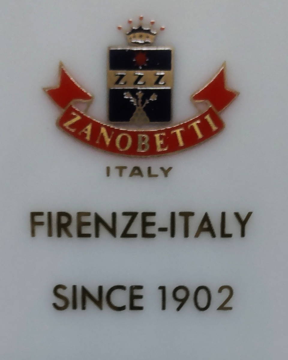 未使用　ザノベッティ　ZANOBETTI フィレンツェ　イタリア　　Firenze Italy　　金彩　カップ&ソーサー 2客セット_画像9