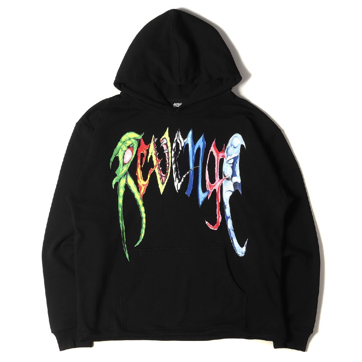 新作人気モデル REVENGE リベンジ コラボ L ブラック 22AW Hoodie Logo