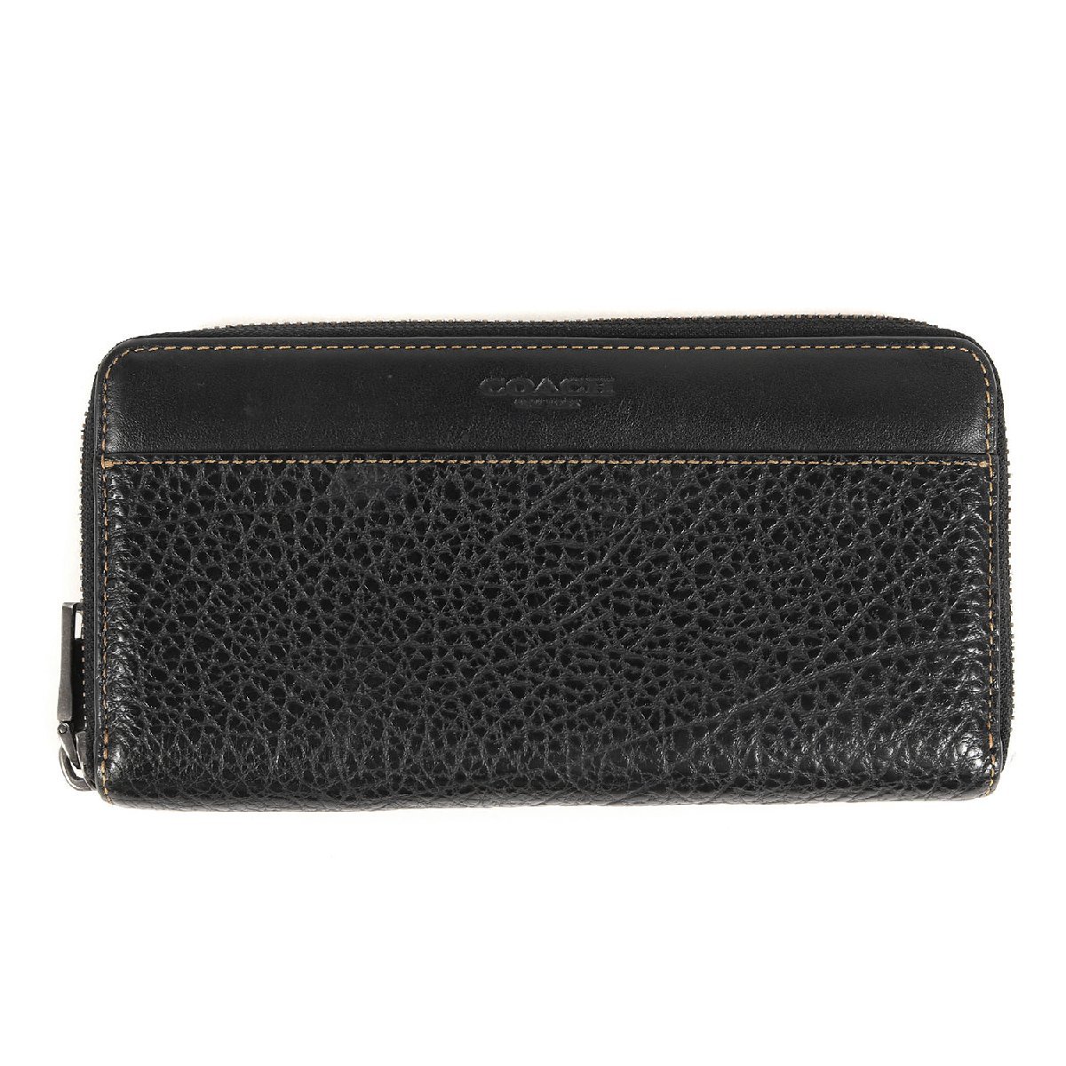 早割クーポン! 財布 ウォレット ロング ラウンドジップ シボレザー コーチ COACH アコーディオン シンプル ブランド 黒 ブラック 男性用財布 早割クーポン! 財布 ウォレット ロング ラウンドジップ シボレザー コーチ COACH アコーディオン シンプル ブランド 黒 ブラック 男性用財布