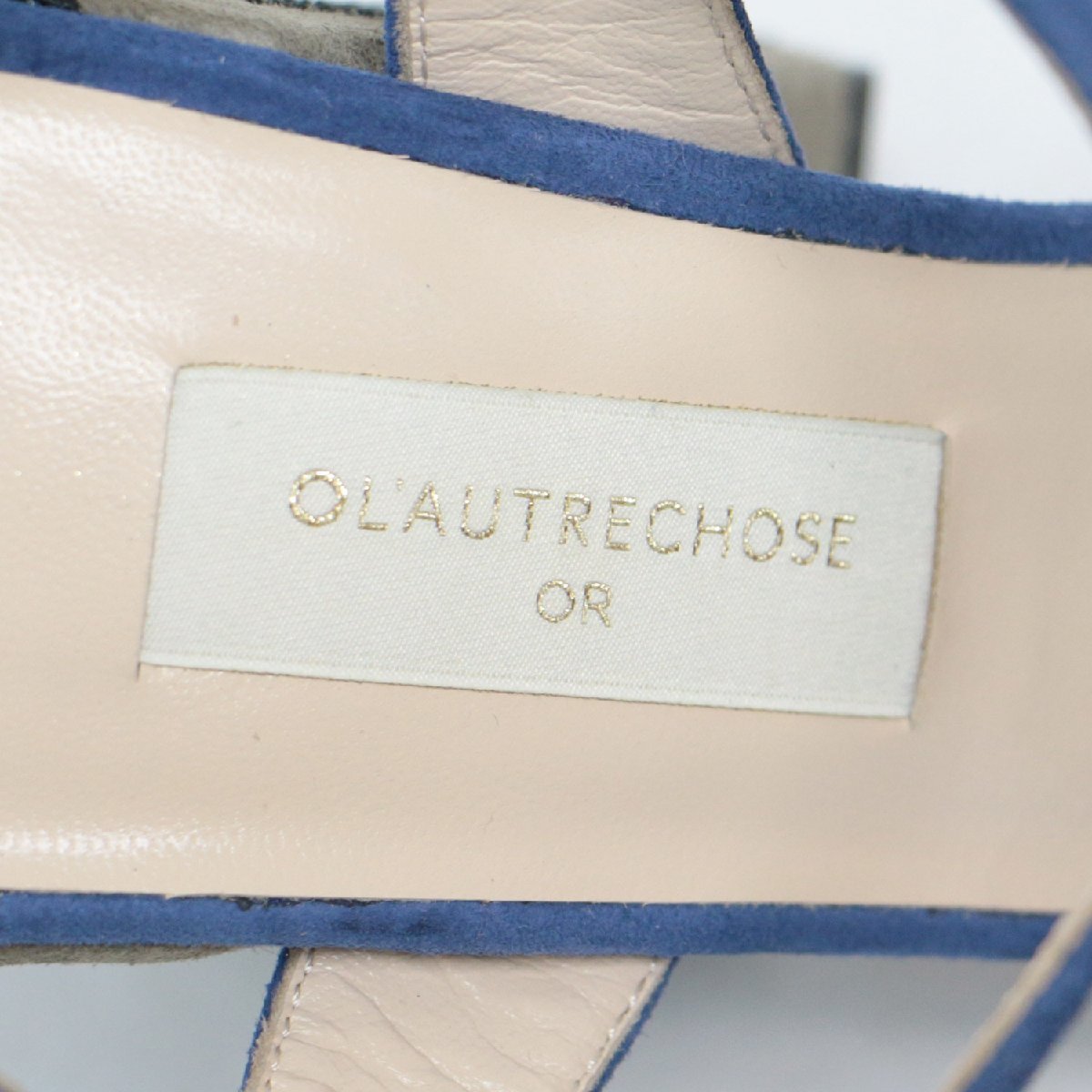 【おすすめ】 ブルー 靴 シューズ サンダル ロートルショーズ CHOSE LAUTRE 美品 38 きれいめ イタリア製 ハイヒール