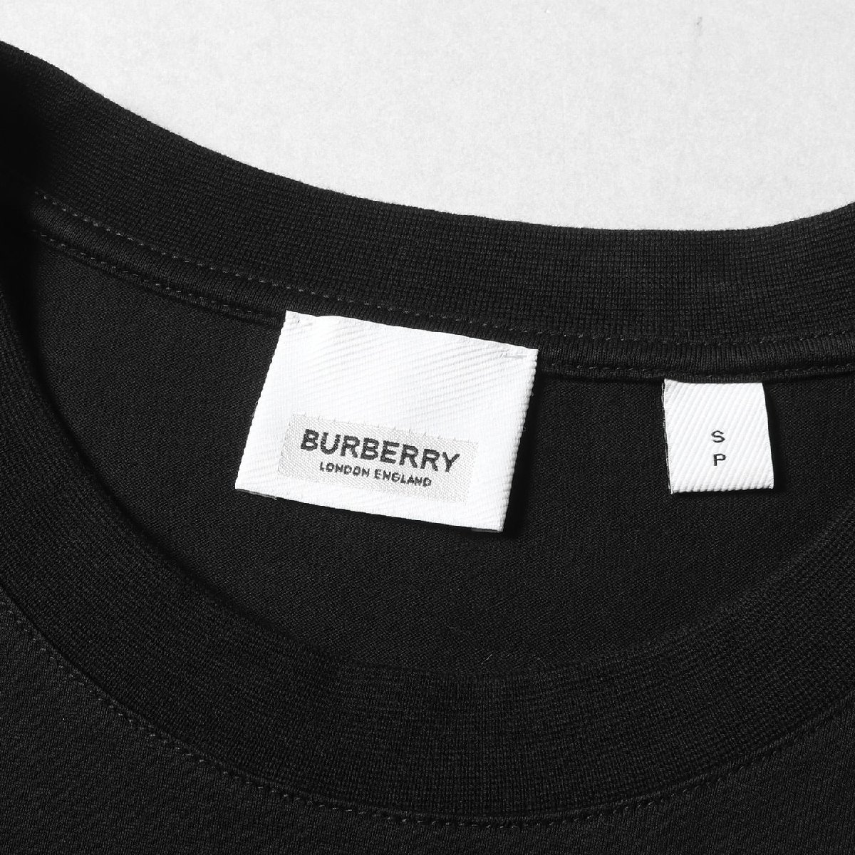 BURBERRY バーバリー Tシャツ サイズ:S LOVE フォト モンタージュ プリント 8030765 クルーネック LONDON ENGLAND ブラック 黒 ブランド_画像3