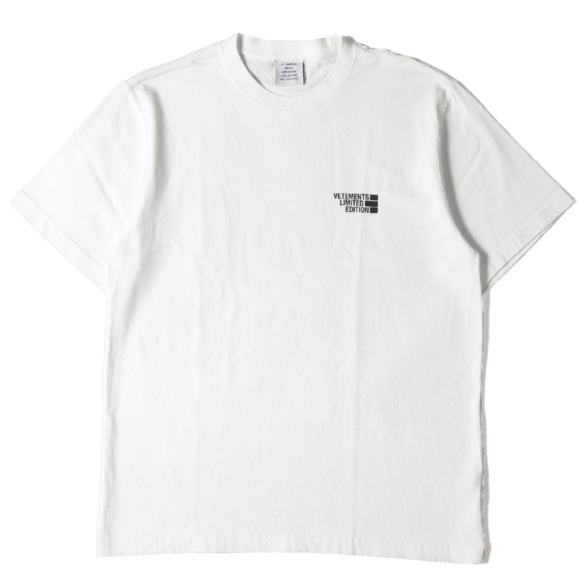 VETEMENTS ヴェトモン Tシャツ サイズ:M ブランドロゴ 半袖 Logo Limited Edition T-shirt 21SS ホワイト 白 トップス シンプル_画像1