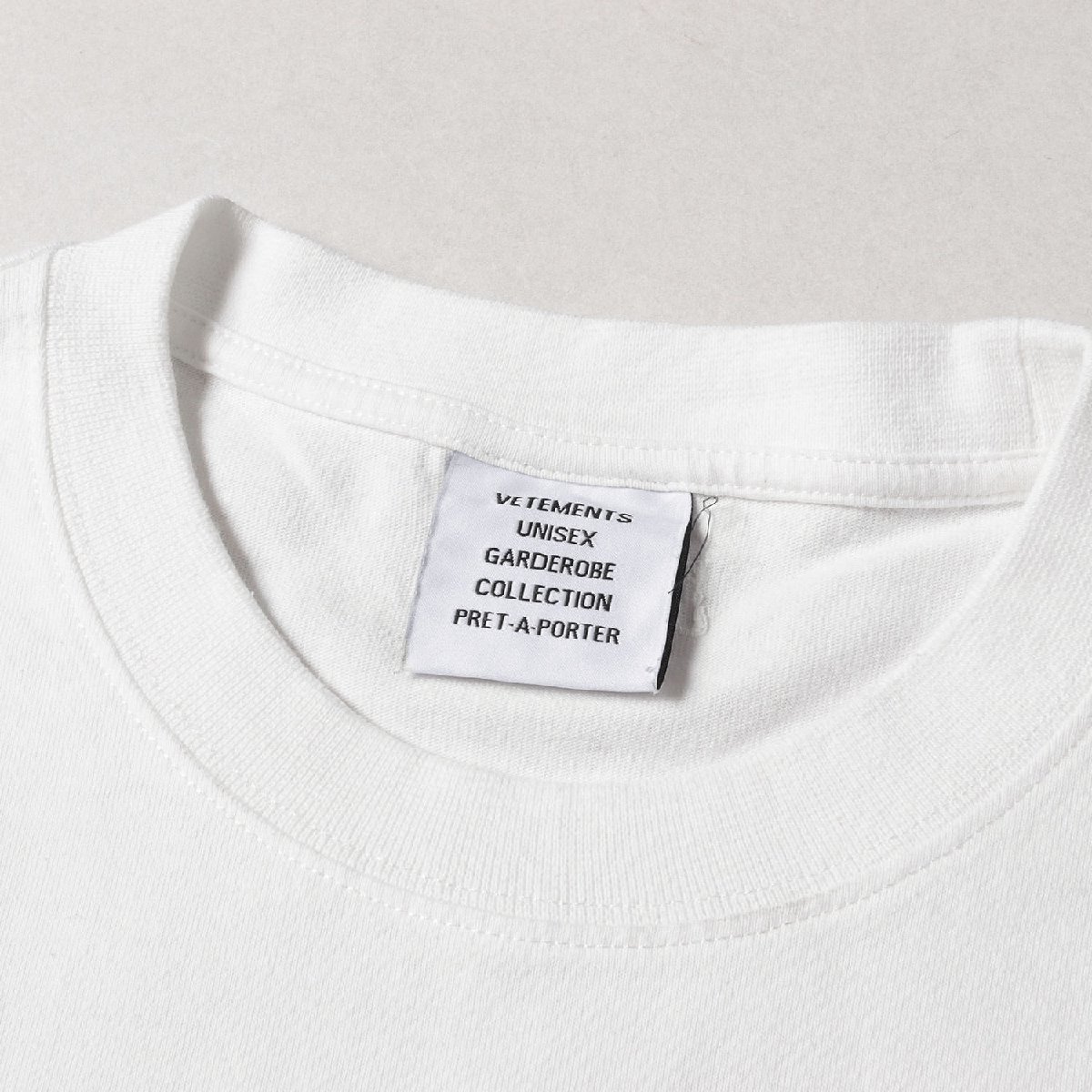 VETEMENTS ヴェトモン Tシャツ サイズ:M ブランドロゴ 半袖 Logo Limited Edition T-shirt 21SS ホワイト 白 トップス シンプル_画像5