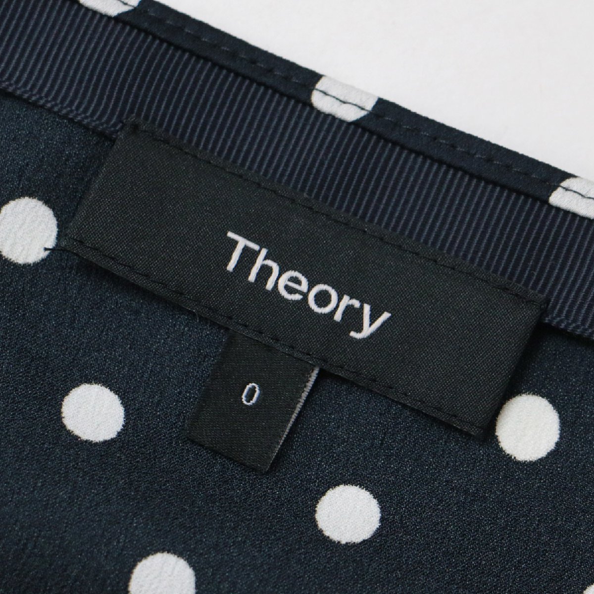 theory theory skirt long bottoms black white black white 0 S flair asimeto Lead to pattern polka dot beautiful . made in Japan 